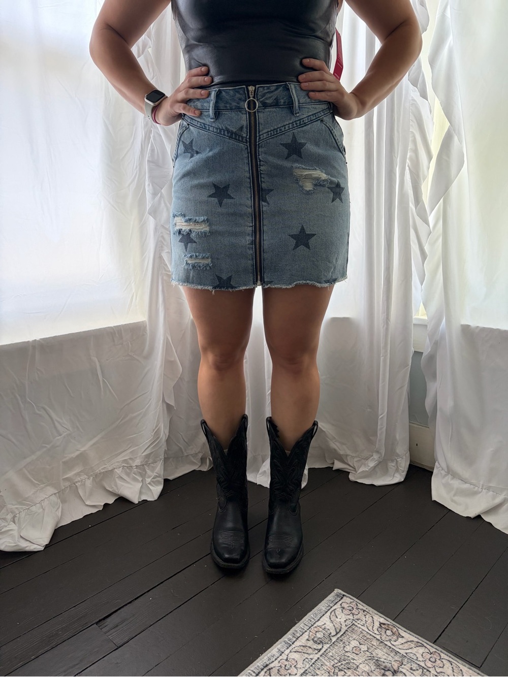 Denim Mini Skirt